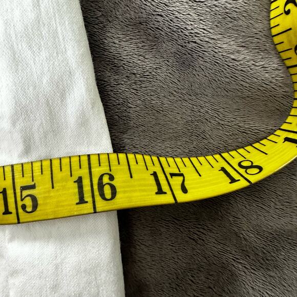 ELLIOTT LAUREN Womens Pants 8 White Cropped Pull On Stretch Pockets Ruched - Picture 8 of 12